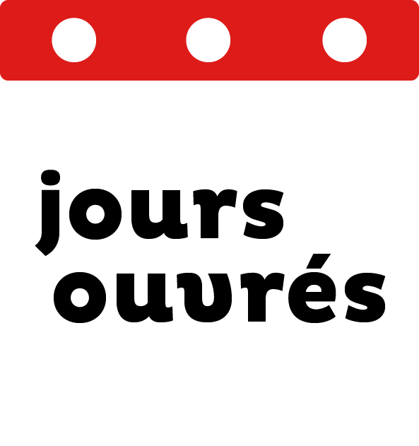 Nombre de jours ouvrés par mois en 2018